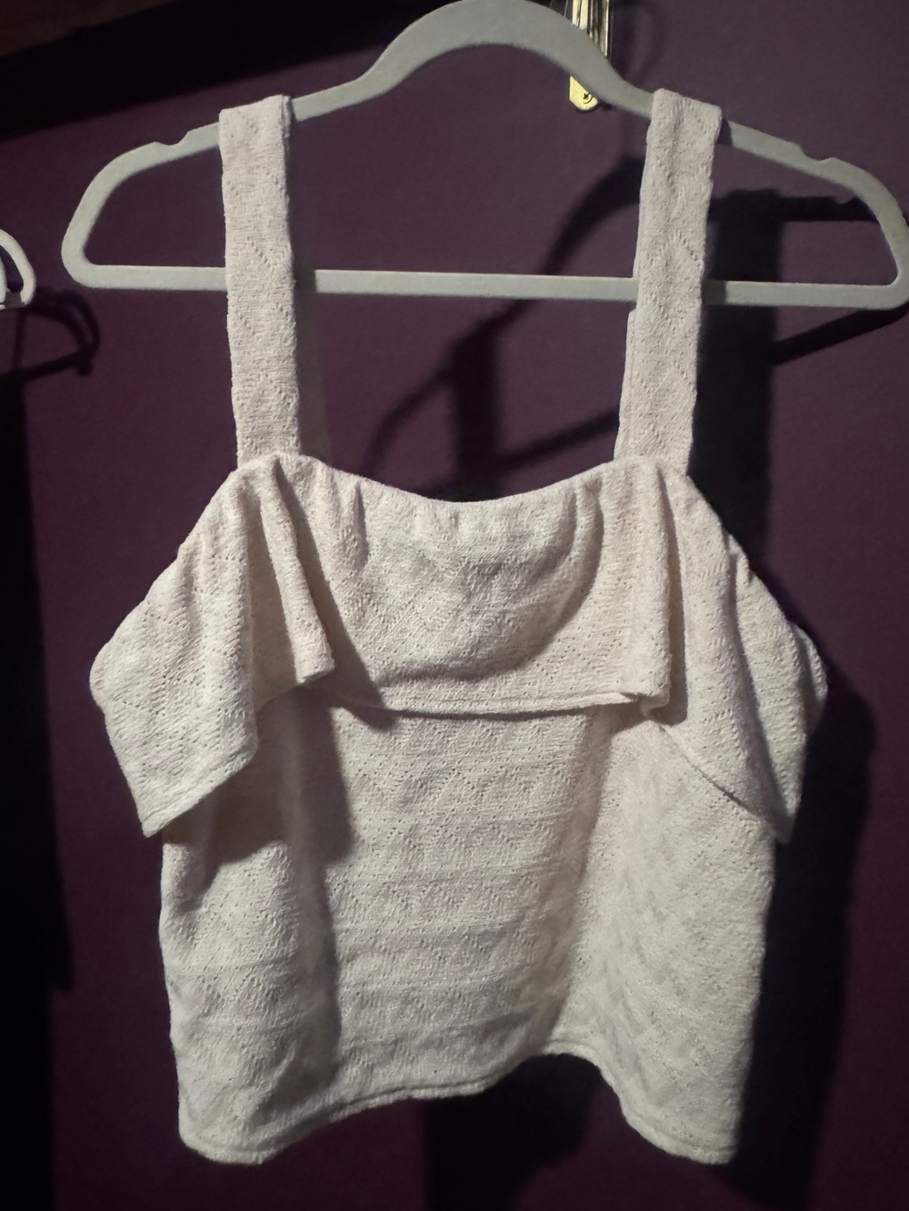 Madewell Cream Knit Tank Top 100% Cotton